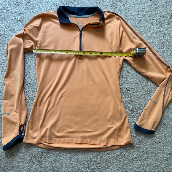 Women’s Nike Quarter Zip Athletic Running Long Sleeve Pullover Shirt - Picture 4 of 7